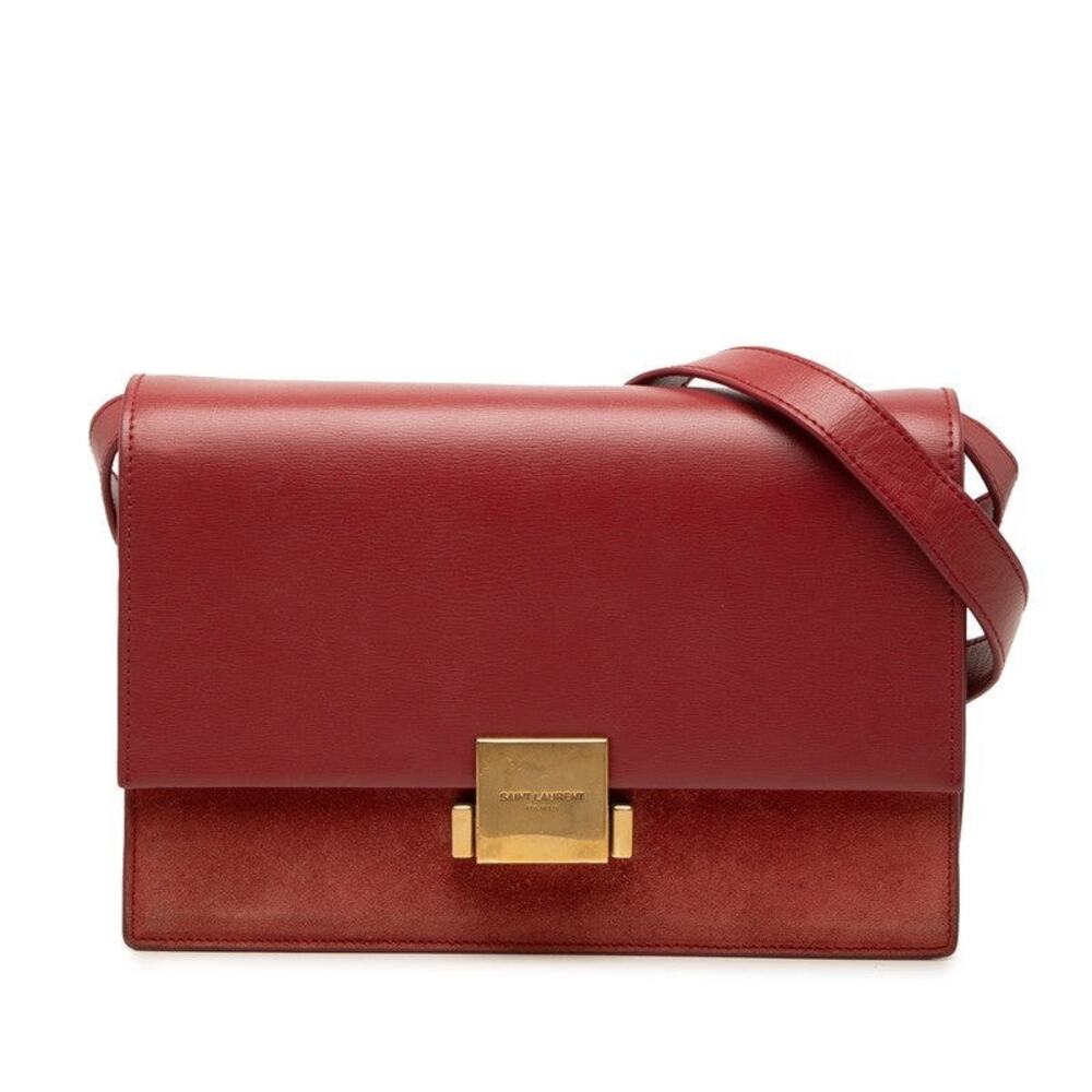 Saint Laurent Bellechasse Shoulder Bag Red